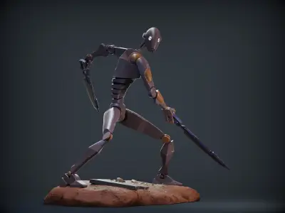 BX COMMANDO DROID FROM CLONE WARS 3D print model