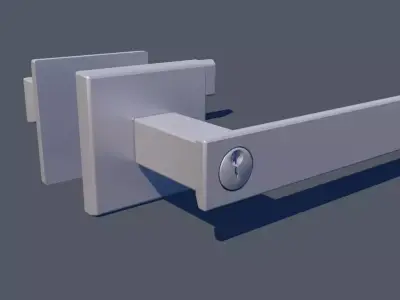 Door Lever Square 3D model
