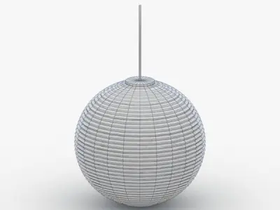 1509 - Hanging Lamp Low-poly 3D model