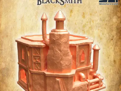 Dwarf Blacksmith Tabletop Terrain 28 mm 3D print model