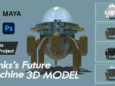 DBZ Trunks Future Machine  3D Model 3D model