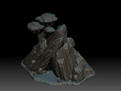 Cave 3d print 3D print model