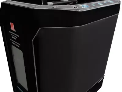 SciFi Hexagonal Industrial Device Low-poly 3D model