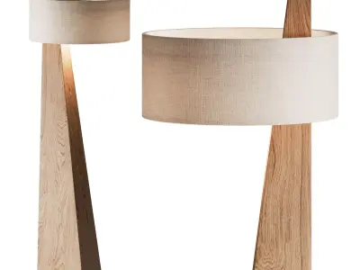 Wabi Sabi Style Floor Lamp 3D model