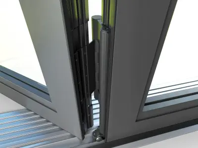 Bi folding doors 3D model