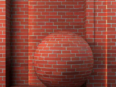 4K Brick Wall Textures  - 5 Patterns - Seamless PBR Red Bricks Texture