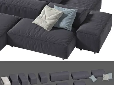 LIVING DIVANI EXTRASOFT 3D model