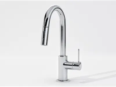 Set of Kitchen Faucets Low-poly 3D model