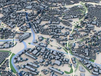 Bristol City United Kingdom 3D model