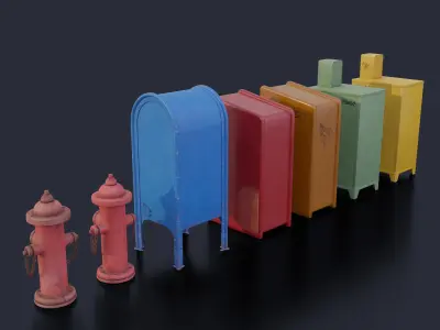 Street Assets 3D model