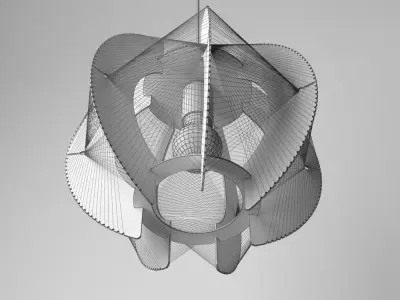 Chandelier Globo lightning 1 3D model