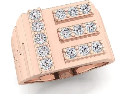 Small fancy mans ring 3D print model