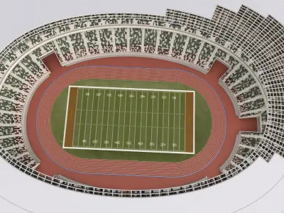 American Football Stadium 3D model order