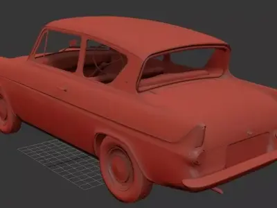 F Anglia saloon 2door 105e 1967 3D print model