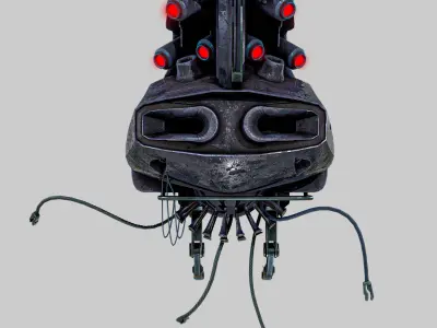 Sci fi drone Low-poly 3D model