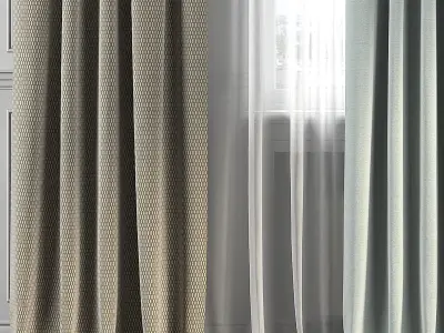 Curtain Set 219 3D model