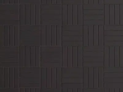 Modern Dark Slate Basketweave Tiles PBR Seamless Texture