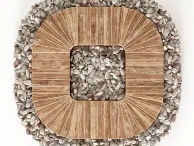 Board  road pebble  collection n1 3D model