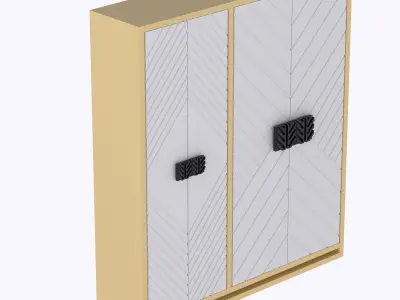 Dollhouse Bedroom wardrobe  multicolor 3D print model