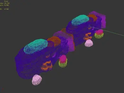 Stone - Large Weathered Stone 01 3D model
