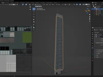 Skyscraper Buildings Pack Low-poly 3D model