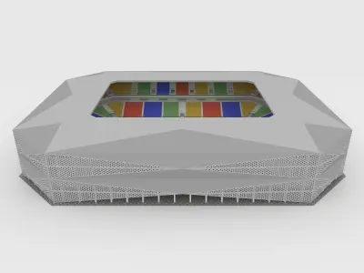 Soccer Stadium 01 3D model