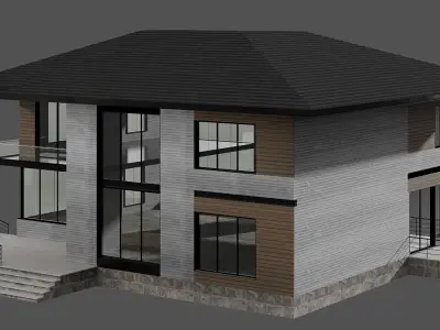 MODERN HOUSE NO17 A 3D model