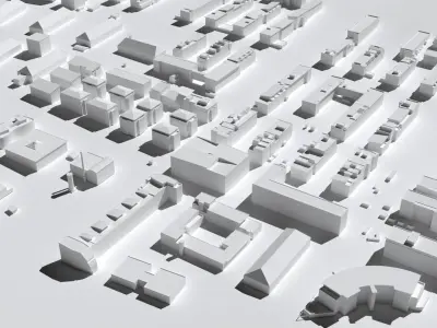 Quartier Vauban Friedburg Germany  3D print model