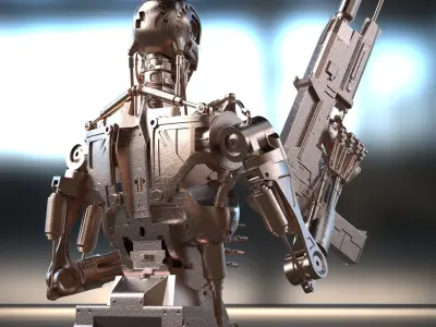 Terminator T-800 Endoskeleton 3d printing  3D print model