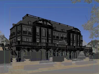 Classic House Villas 3D model