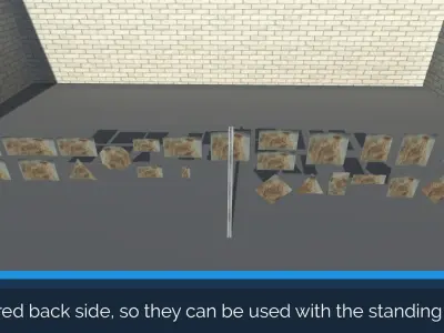 FREE 25 Mixed Industrial Sign Pack Free low-poly 3D model