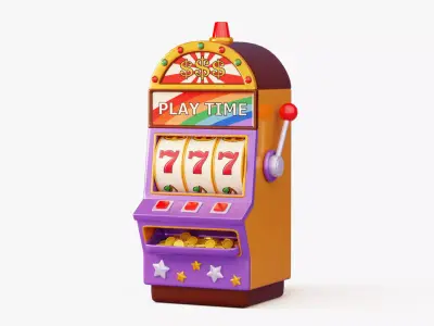 Classic Slot Machine 3D model