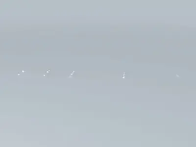 KPHL Runway 9R Landing Lights Free 3D model