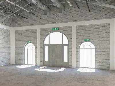 Exhibition Hall interior 15 3D model