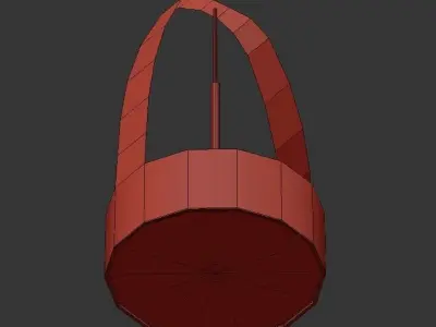 JIAMEN wood pendant 3D model