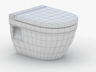 1539 - Toilet Low-poly 3D model