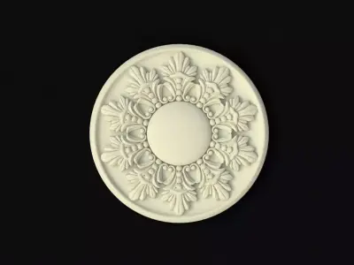 rosette ornate ceiling medallion 3D model purchase