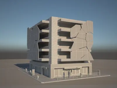 MODERN OFFICE BUILDING 3D model 5