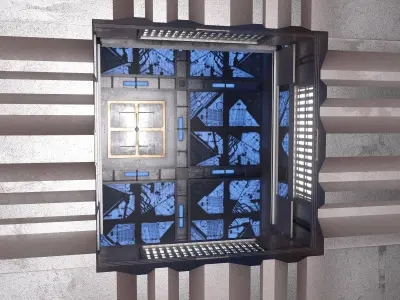 High Fidelity Cube 1997 Film Set - C4D Octane 3D model