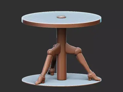 TABLE HUMAN FURNITURE 3D print model
