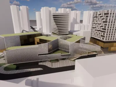 Modern City Block -A34 3D model