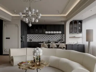 Apartment interior scenes        3D model 13