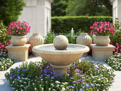 Flower bed 2 3D model
