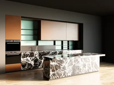 84-Kitchen12 matte 7 3D model