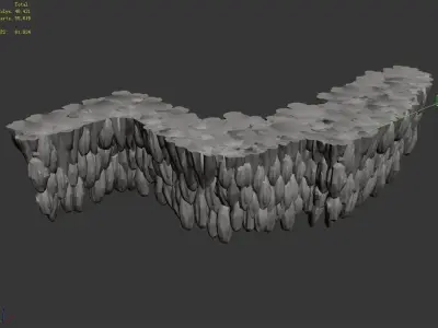 City Gate - Stone 06 3D model