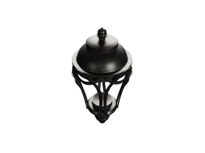 Lantern-5 wrought iron street lamp 3D model