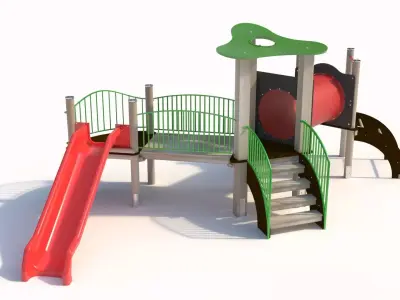 Children Combined Polygon Toy 3D model