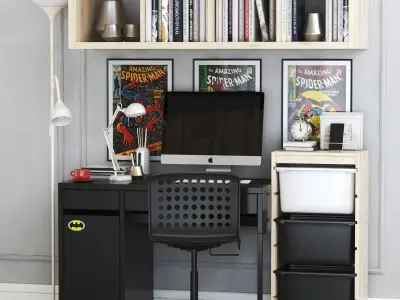 MICKE student workplace set 3D model