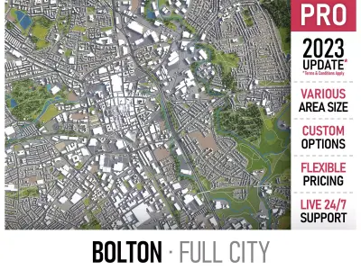 Bolton Low-poly 3D model
