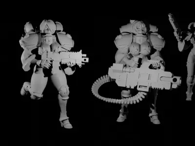 Mommies of Battle 2 3D print model